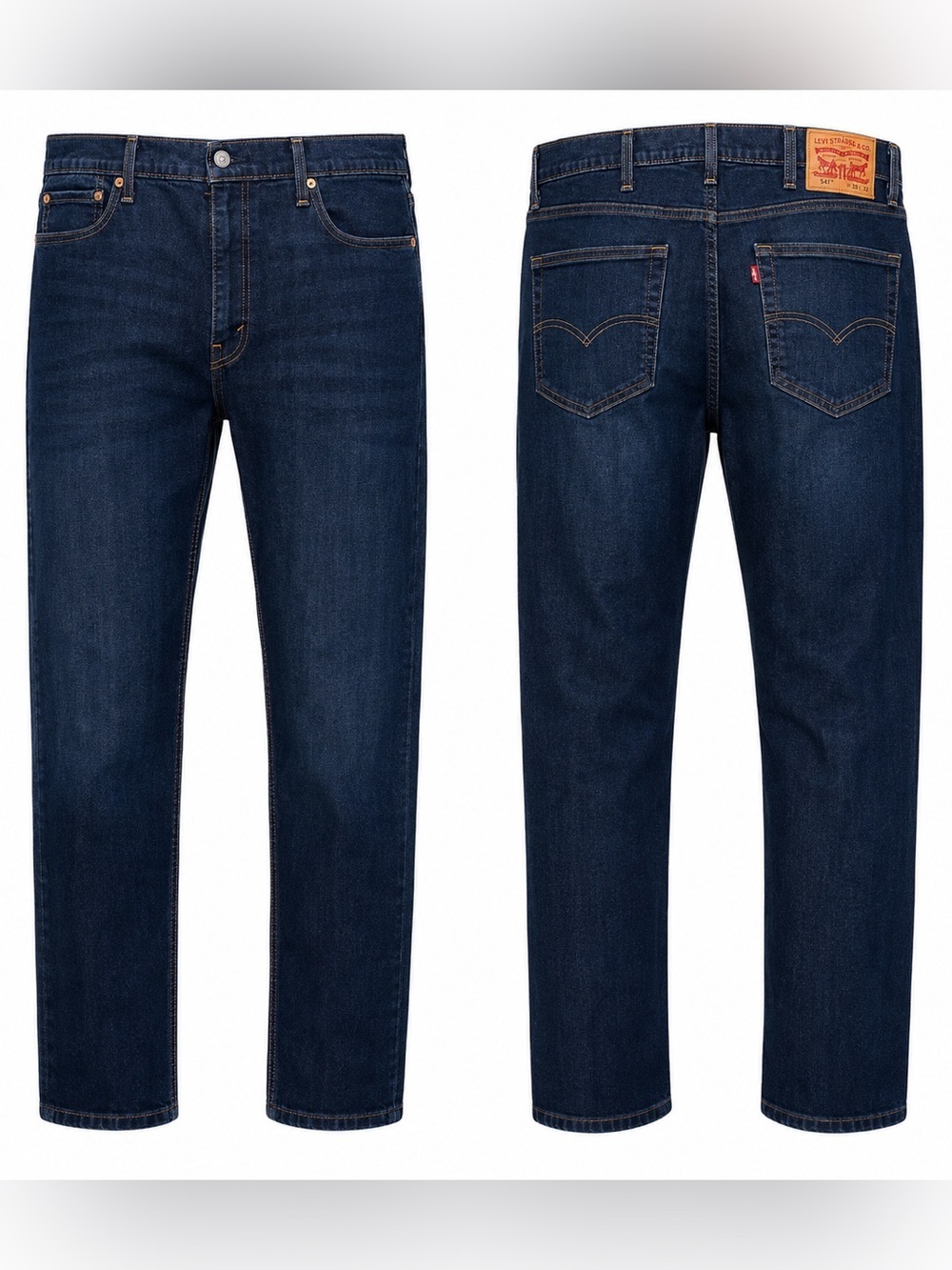 Levi’s 541 Athletic Taper Men’s Jeans W38 L32 Dark Wash Stretch Denim